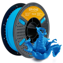 ERYONE 3D-Drucker-Filament, PLA Lite, 1,75 mm, 1 kg Spule, Blau