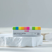 800 Stück Klebende Notizzettel in Box, Index-Etiketten, transparent, wasserdicht, weiß