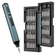 SEESII Mini tournevis électrique 53 en 1, rechargeable avec LED et embouts magnétiques, pour électronique et réparation