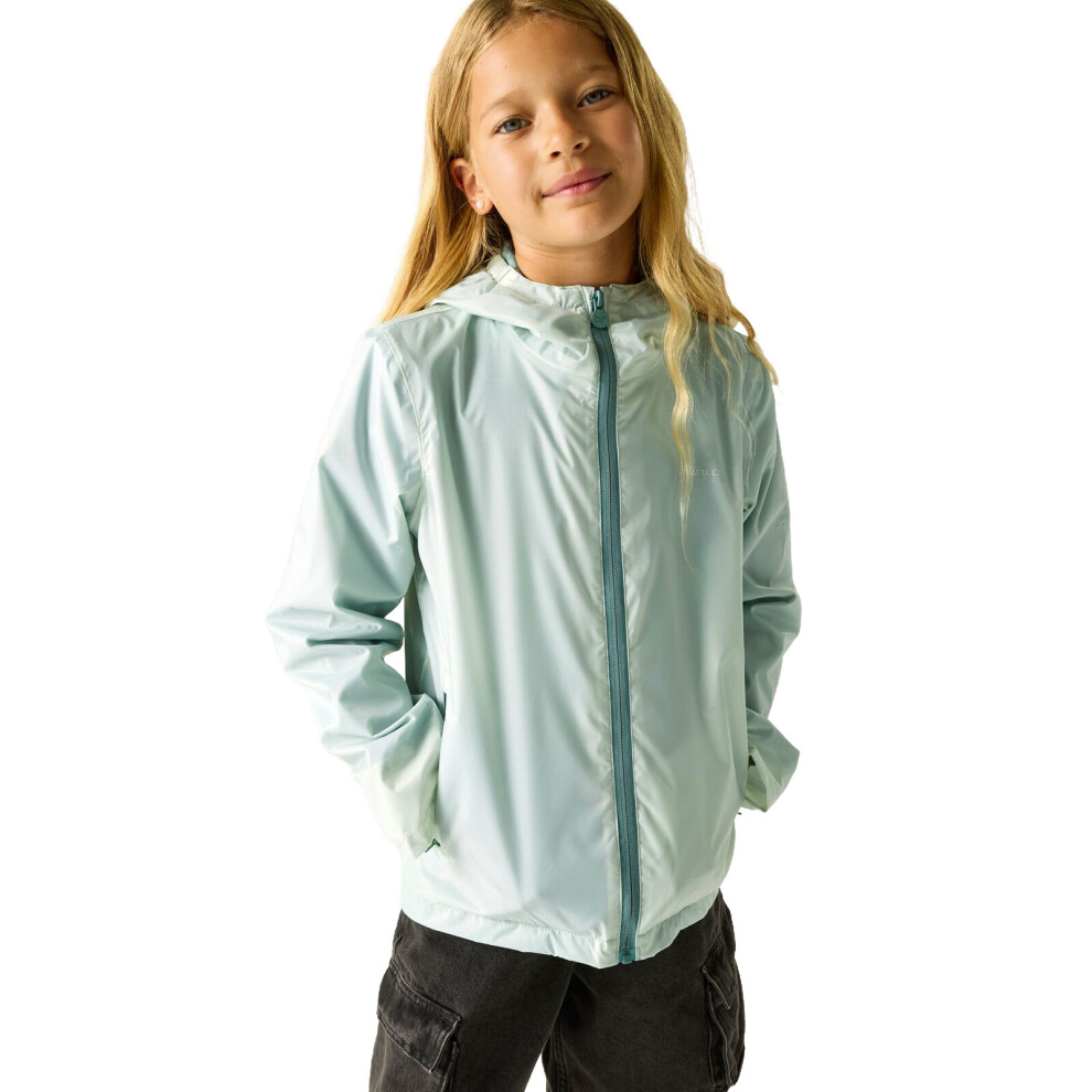 Regatta Unisex Mint Lever Hooded Waterproof Jacket In | : Size 14 Years - Image 2