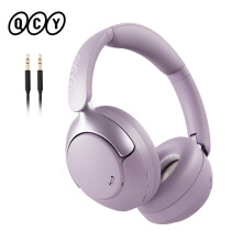 QCY H3 PRO draadloze koptelefoon, adaptieve ANC 50dB, LDAC hoge resolutie, Bluetooth 5.4, paars