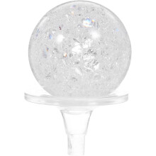 Amosfun bola de cristal para fonte, 7.20 cm, plástico e vidro, com suporte para decoração de casa e escritório
