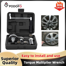 Podofo Clé multiplicatrice de couple 1:16, 1/2 pouce, 680 N.m, 17mm 19mm 21mm, outil de réparation automobile et garage