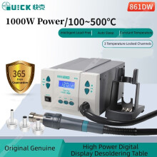 ICK QUICK861DW, luchtsouder zonder lood, 1000W, 3 werkkanalen met automatische stand-by