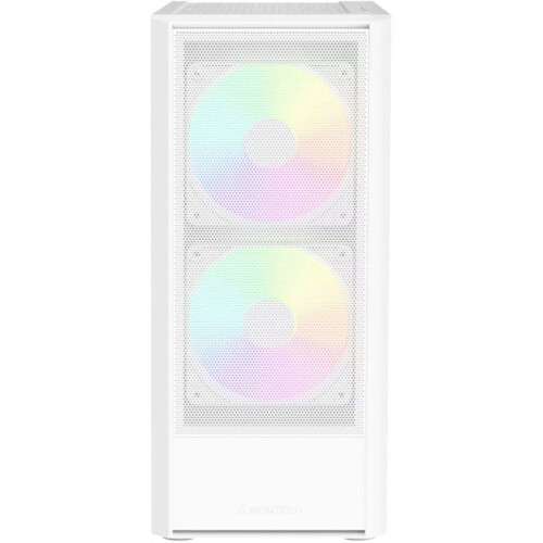 Middenformaat computerbehuizing wit - Montech - MicroATX mini-ITX ATX formaat - Staal en gehard glas 2