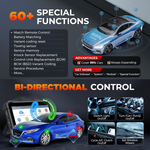 LAUNCH X431 PAD V Elite, professionele diagnose- en ECU-reprogrammatinguith, 10,1 inch scherm, 256 GB 2