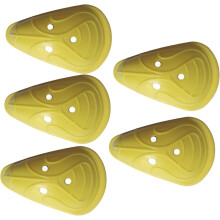JaHaNa protetor abdominal de críquet para homem, conjunto de 5, plástico e espuma