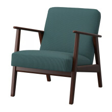 ZRIZAURA EKENÄSET Fabric Armchair Grey-Turquoise