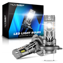 NOVSIGHT LED koplampen H7, 70W, 16000LM, 6500K wit, 12V, plug and play voor auto