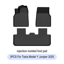 Tesla Model Y Model 3 Highland 2021-2024, set van vloermatten, kofferbakmat, waterdicht TPE antislip