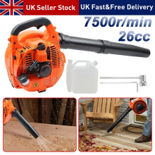 Garden Yard Handheld Petrol Leaf Blower Powerful 26cc 2-Stroke Air Cooled Engine