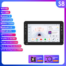 Hizpo 2Din Autoradio, 7 Zoll Display, Android Auto, CarPlay, GPS Navigation, 8GB RAM, 128GB Speicher für Alfa Romeo