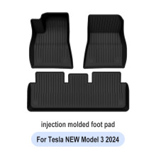 Tesla Model Y Model 3 High Land 2021-2024, set van vloermatten, waterdicht TPE antislip materiaal