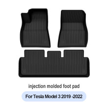 Tesla Model Y en Model 3, set van vloermatten, TPE, waterdicht en antislip