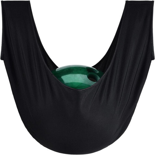 Bolsa de transporte para bola de boliche, microfibra resistente, 55x35cm, preto