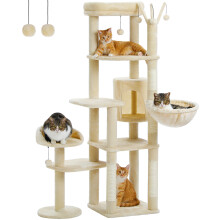 Cactus kattenboom, AMT0233BG, met krabberpaal, hangmat en condo, voor binnen gebruik