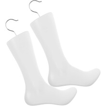 Manequim de pé, conjunto de 2 unidades, plástico branco, para exibir meias e meias calças