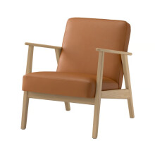 ZRIZAURA EKENÄSET Leather Armchair Golden-Brown