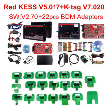 KESS V5.017 y KTAG V7.020, lote de 22 piezas, programador ECU de sintonización OBD2