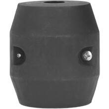 Peso de mangueira para torneira de cozinha, plástico e areia de ferro, preto, 6,3 x 4,3 cm
