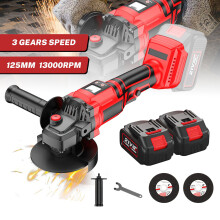 Meuleuse d'angle sans fil 500W, 3 vitesses, 13000 tr/min, moteur sans balais, compatible batterie Makita 18V