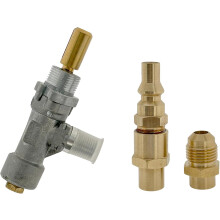 Kit de conversão de válvula de controlo de gás e ligação rápida RV para grelhadores Weber Q Series e Baby Q Series
