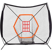 Red de prática de basebol e sóftbol, nylon resistente, ajustável, 56x33 cm
