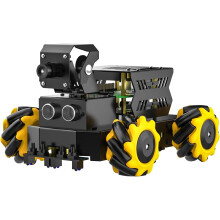 Yahboom Kit de Carro Robótico RASPBOT-V2 para RPi-5, Suporte para Ros2 Humble, Visão AI, Barra de Luz RGB