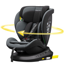 Siège auto pivotant Reecle I-Size 360 Gris, 40-150 cm, compatible ISOFIX