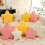 Almofada infantil em forma de estrela, peluche de lã e algodão, decorativa para quarto e sofá 6