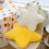 Almofada infantil em forma de estrela, peluche de lã e algodão, decorativa para quarto e sofá 3