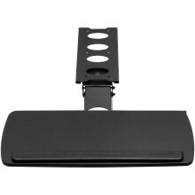 Plateau coulissant pour clavier et souris, 250 x 635 mm, hauteur et angle réglables, acier et MDF, bureau à domicile