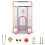 Children's 6-in-1 Trampoline with Safety Net and Swing 1