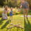 Outdoor Ring Toss Game with 5 Rope Rings, Solid Wood 1