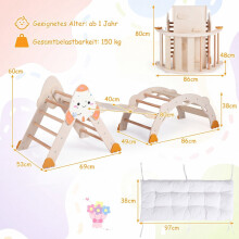 8-in-1 Rocket-Themed Foldable Climbing Toys for Toddlers