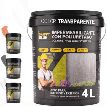 Revestimento Selador Impermeabilizante Híbrido com Poliuretano, 4L, para Terraços, Telhados e Paredes
