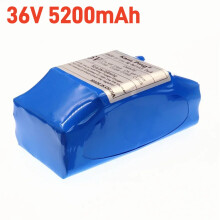 Oplaadbare lithium accu, 36V 5200mAh, voor elektrische hoverboards en eenwielers