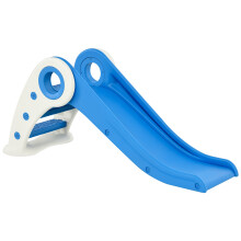 Homcom vouwglijbaan voor kinderen, 120x50x56 cm, met oprit en ladder, opvouwbaar ontwerp