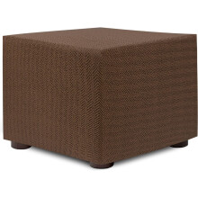 ECOMMERC3, capa para puf 40x40, tecido Jacquard bielástico, cor cru, respirável e antidesgaste