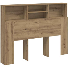 vidaXL Cabecero de Cama com Estante, Carvalho Artesanal, 140x19x103,5 cm, para Quarto