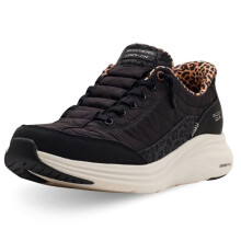 Skechers Chaussures Slip-ins: Contour Foam - Cozy Fit Leopard Dream - 150419-BLK Noir