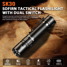 SOFIRN SK30 tactische zaklamp, 2800LM, SFT70 LED, 6500K, oplaadbaar via USB-C, aluminiumlegering