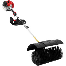 Aparelho de neve de mão a gasolina, 2 tempos, 2,3 CV, 1,7 kW, com placa de impacto e correia para o ombro