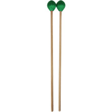 conjunto de 2 baquetas de marimba, madeira de faia e lã, 42 x 3,5 cm, para percussão e treino