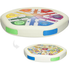 COLORBABY Jogo de Parchís e Oca 2 em 1, dados automáticos, 2 a 6 jogadores, para crianças a partir de 4 anos