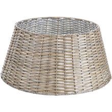 LOLAhome Cubre pé para árvore de Natal, mimbre natural, desmontável, Ø 55 cm