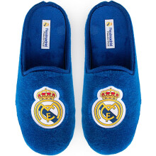 MARPEN pantufas oficiais Real Madrid CF, para criança, design de futebol, sola de borracha