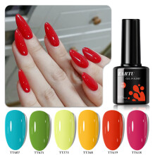 TARTU Gel Nagellak set van 6 kleuren, semi-permanente gel polish kit, UV/LED, salon manicure