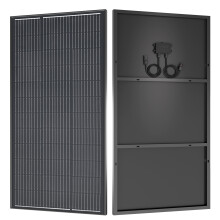 XINPUGUANG zonnepaneel, 150W, 19,8V, monokristallijn, zwart, voor camper en boot