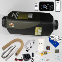 YCSH Aquecedor Diesel Estacionário 5kw 12v CH22 V3, Com Bluetooth e Bomba de Óleo Silenciosa, Para Veículos